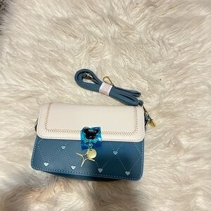 Blue crossbody bag
